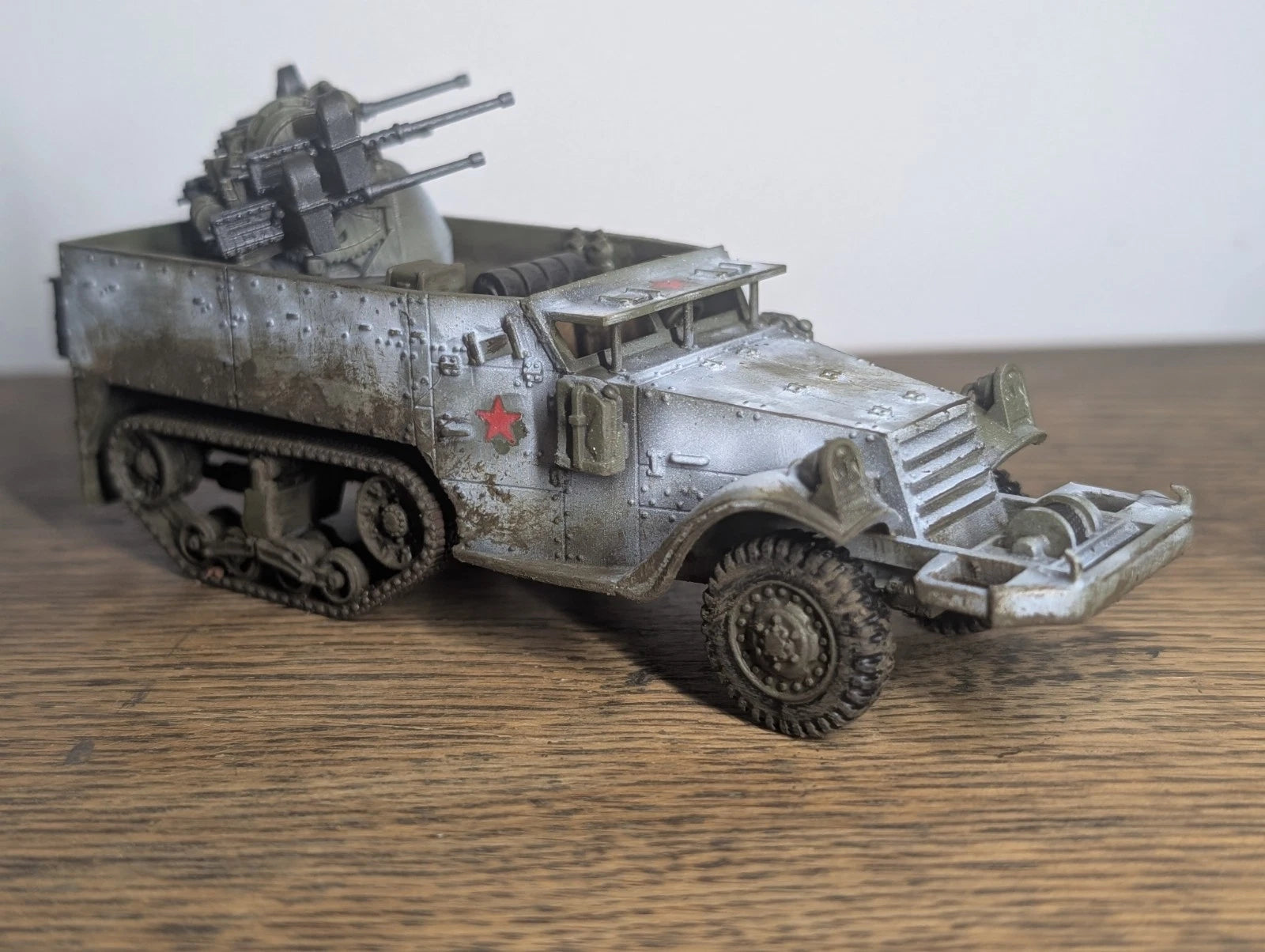 Bolt Action Soviet M16 M17 Lend Lease Halftrack 1/56 28mm Painted Commision