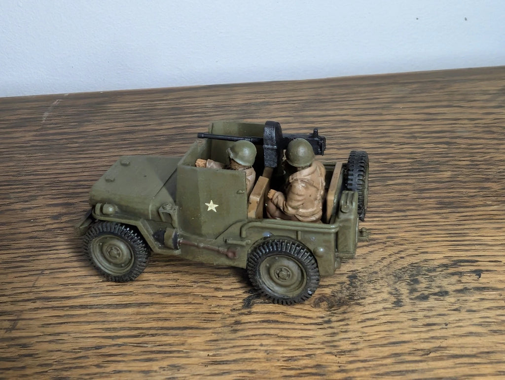 Bolt Action US Armoured Jeep HMG 1/56 28mm Painted Commission