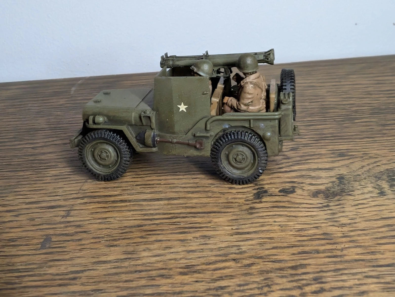 Bolt Action US Armoured Jeep Double Bazooka 1/56 28mm Painted Commission