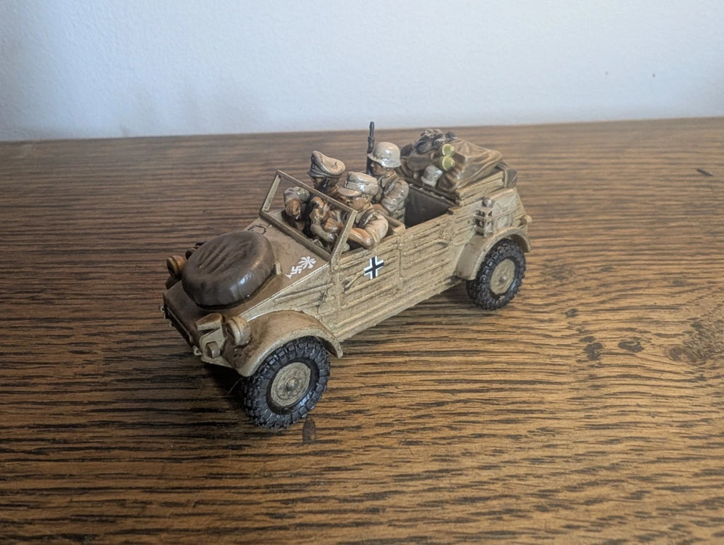 Bolt Action German Afrika Korps DaK Kubelwagen 1/56 28mm Painted Commission
