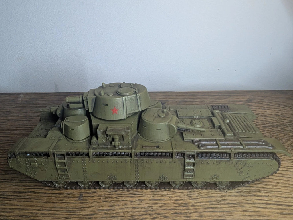 Bolt Action Soviet T-35 Land Battleship 1/56 28mm Painted Commission