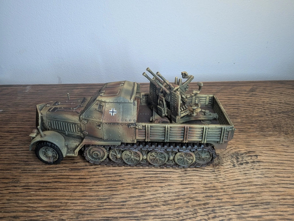 Bolt Action German SD. Kfz 71 Flakvierling Halftrack 156 28mm Commission