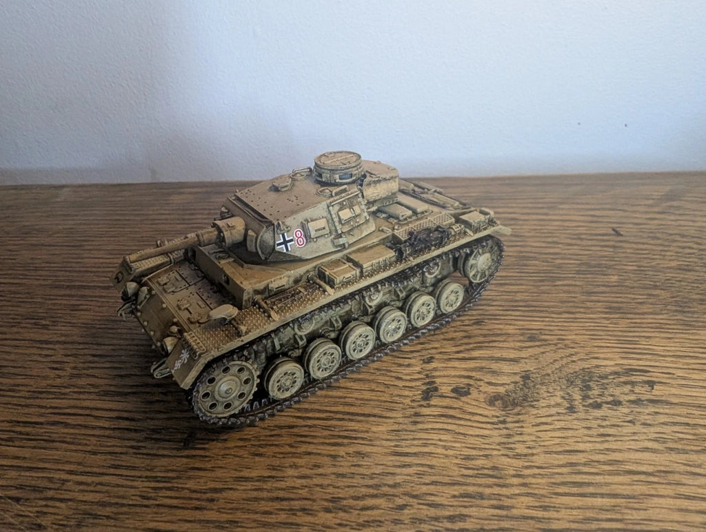 Bolt Action Afrika Korps DaK Panzer 3 Ausf F 1/56 28mm Painted Commission
