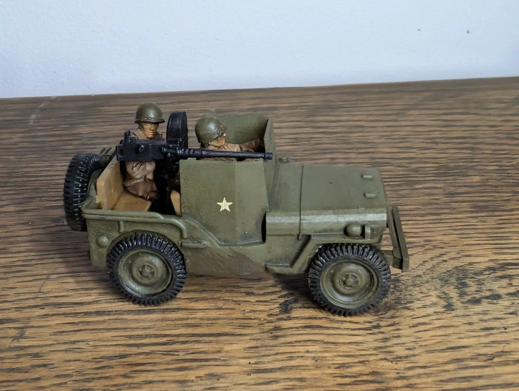Bolt Action US Armoured Jeep HMG 1/56 28mm Painted Commission