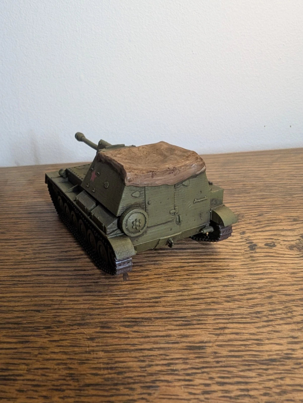 Bolt Action Soviet SU-76 Tank Destroyer closed top 1/56 28mm Painted Commission