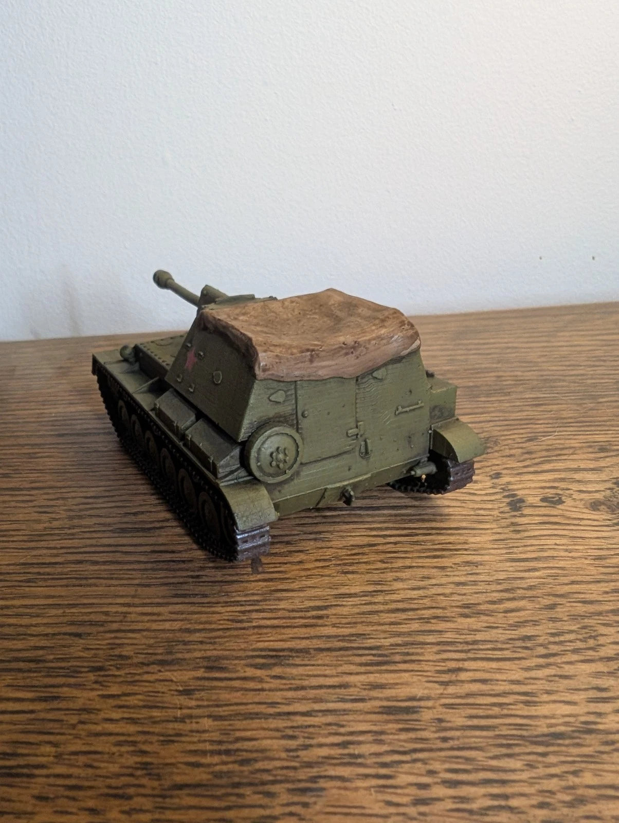 Bolt Action Soviet SU-76 Tank Destroyer closed top 1/56 28mm Painted Commission