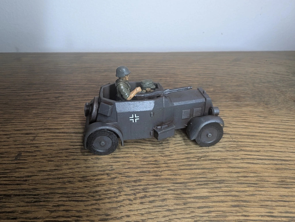 Bolt Action German SD. Kfz 13 Adler Armoured Car 156 28mm Painted Commission