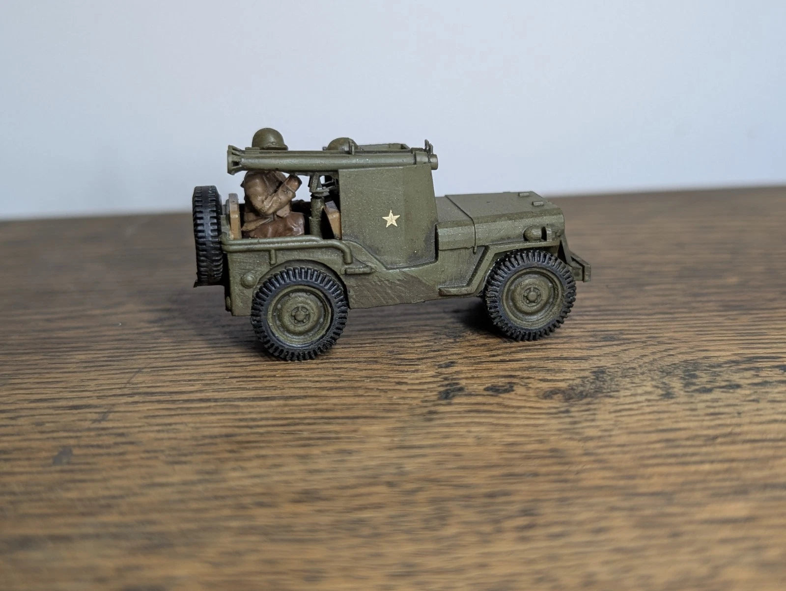 Bolt Action US Armoured Jeep Double Bazooka 1/56 28mm Painted Commission