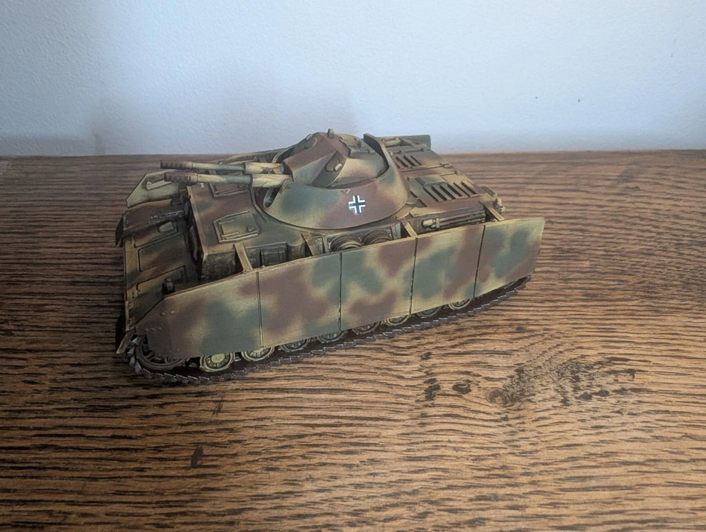 Bolt Action German Kugelblitz Flak Tank 1/56 28mm Painted commision