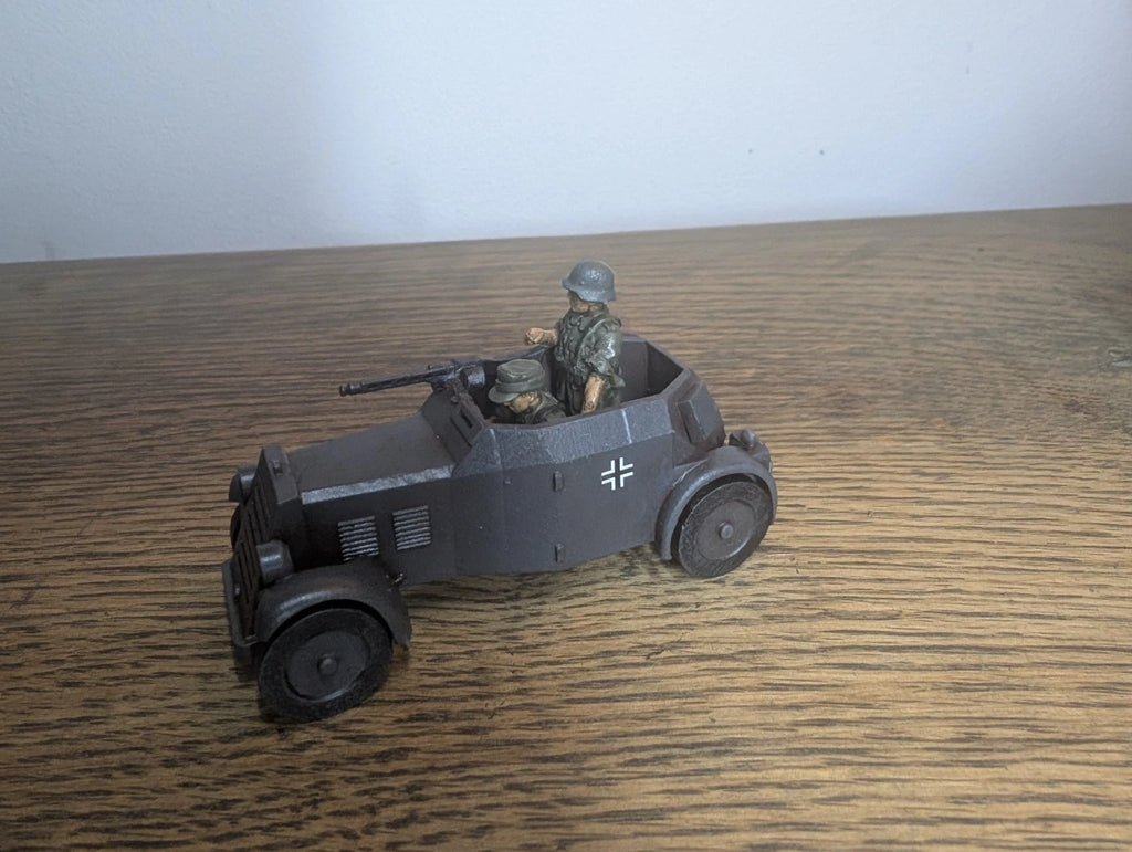 Bolt Action German SD. Kfz 13 Adler Armoured Car 156 28mm Painted Commission