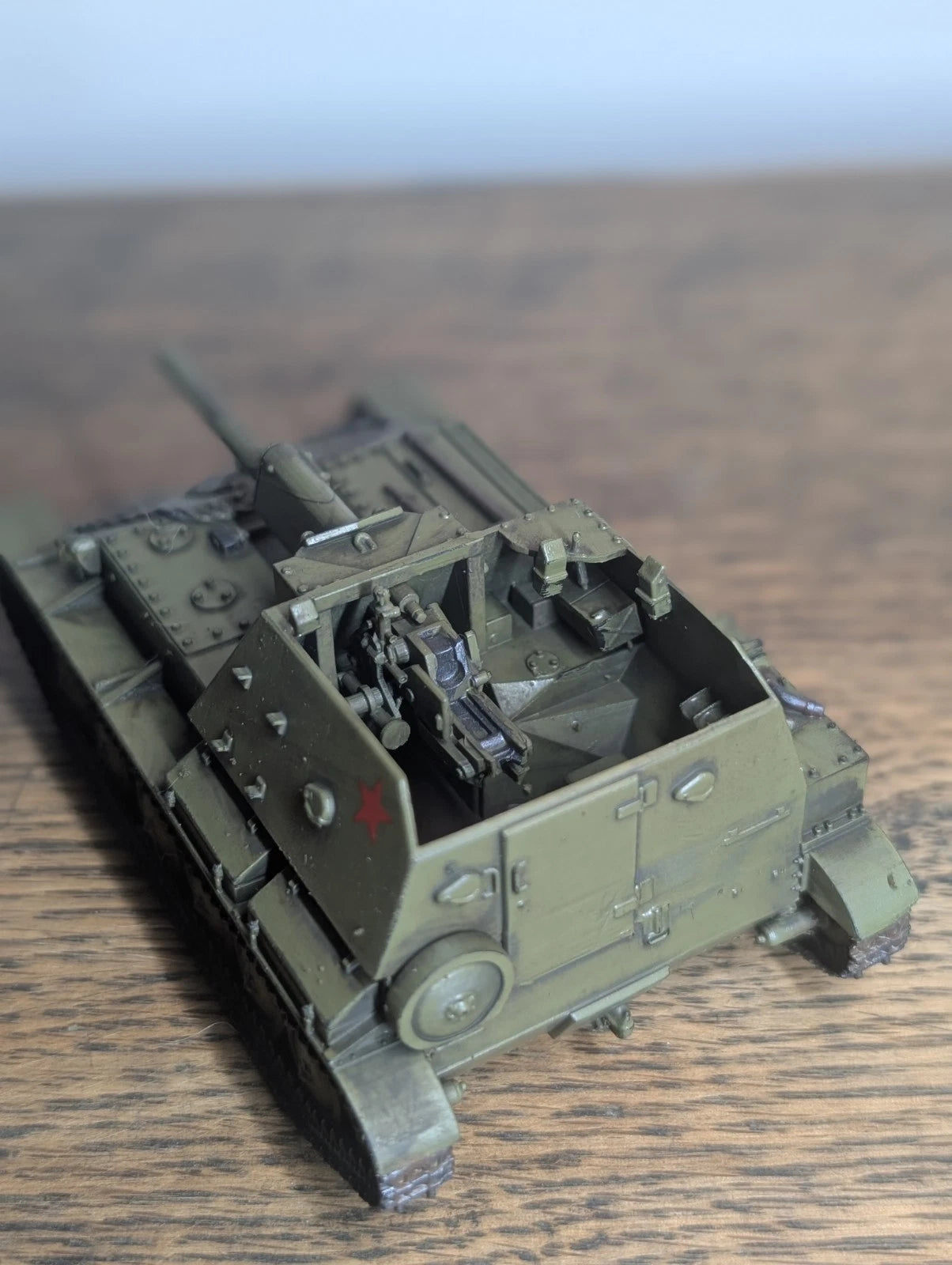 Bolt Action Soviet SU-76 Tank Destroyer 1/56 28mm Painted Commission