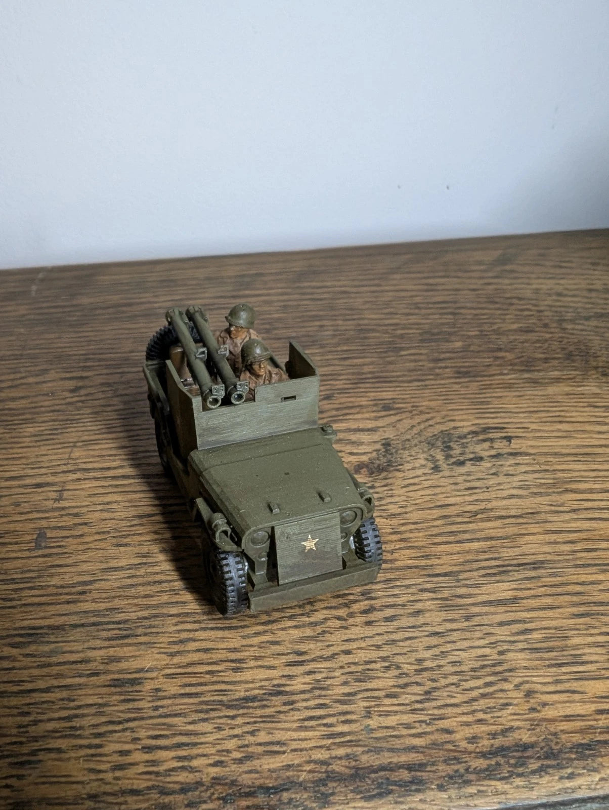 Bolt Action US Armoured Jeep Double Bazooka 1/56 28mm Painted Commission