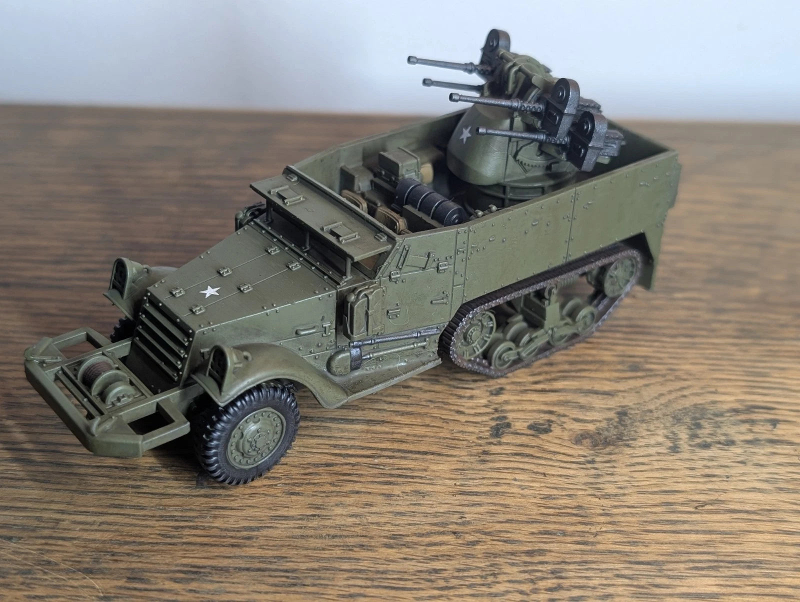 Bolt Action American M16 Halftrack Quad 50. 1/56 28mm Painted Commission