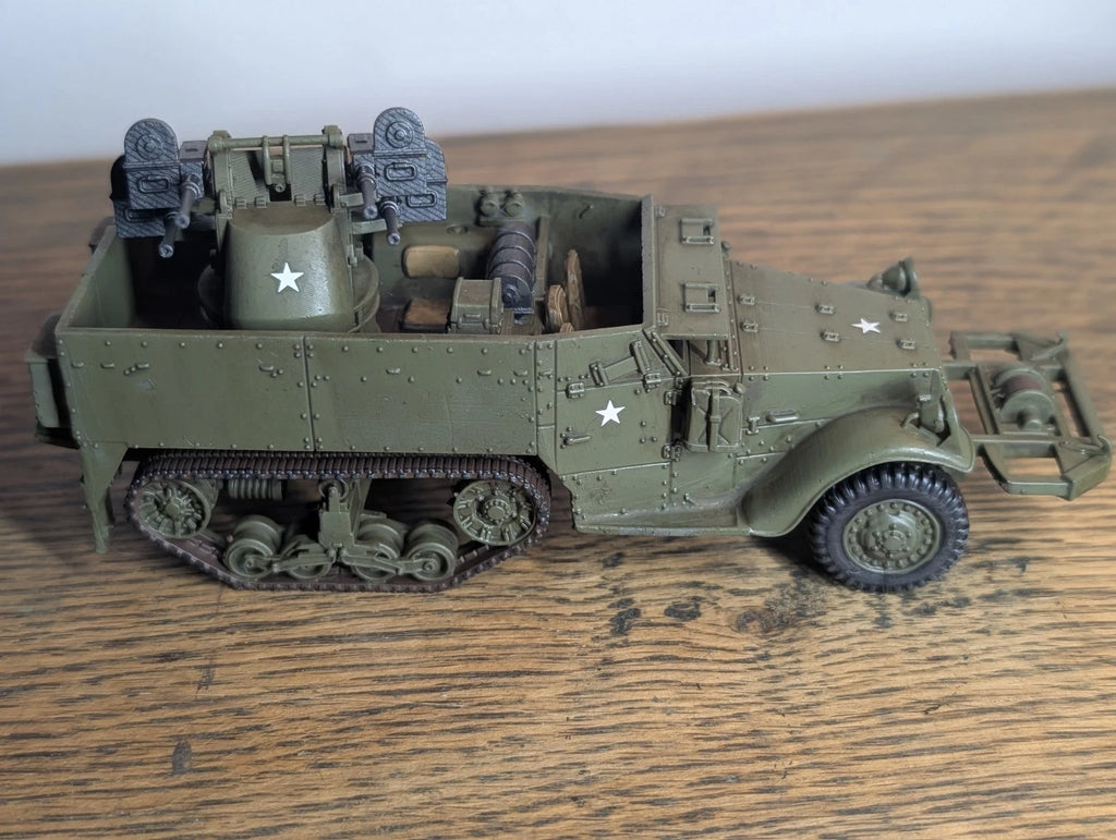 Bolt Action American M16 Halftrack Quad 50. 1/56 28mm Painted Commission