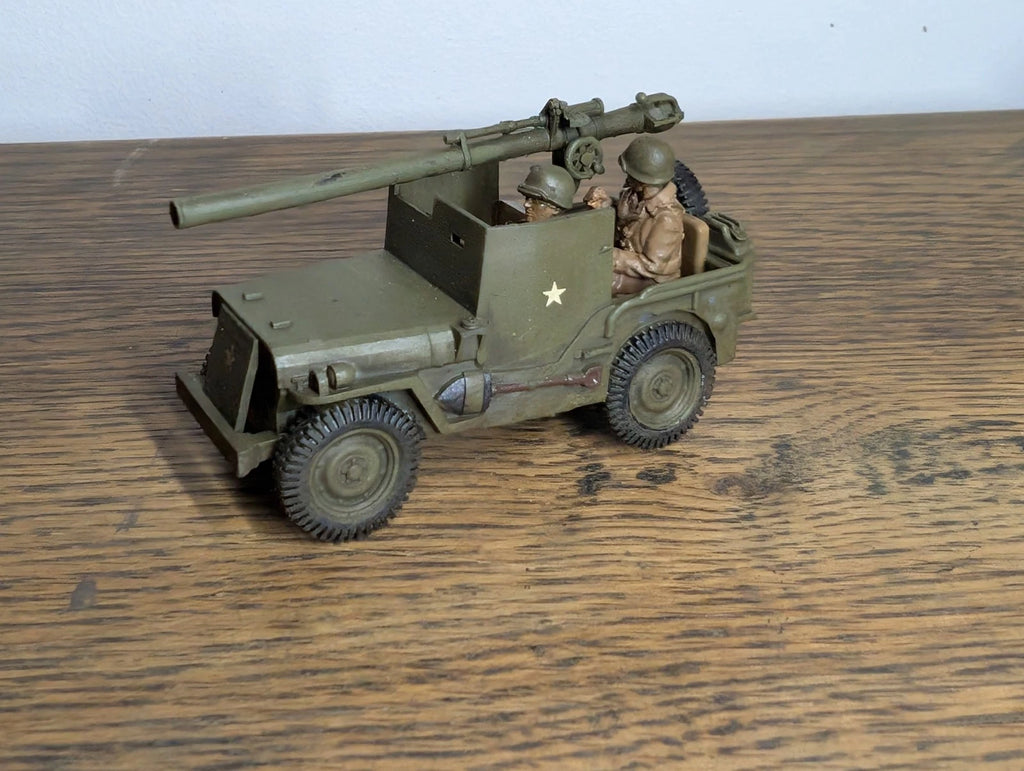 Bolt Action US Armoured Jeep Recoiless Anti Tank Gun 28mm Painted Commission